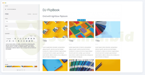 DJ-FlipBook - YOOTheme Pro Element