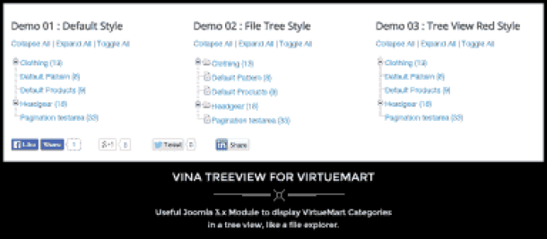 Vina Treeview for VirtueMart