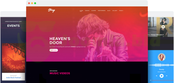 JoomShaper Strings - Music Band & Musician