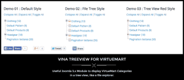 Vina Treeview for VirtueMart