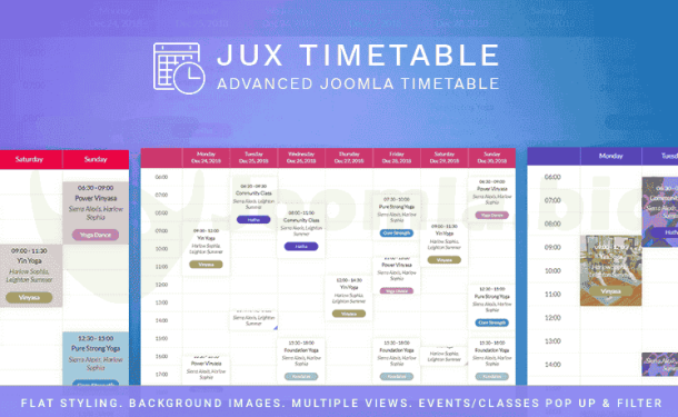 JUX Timetable