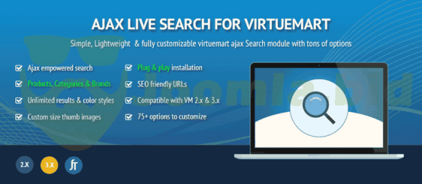 Ajax Live Search for Virtuemart