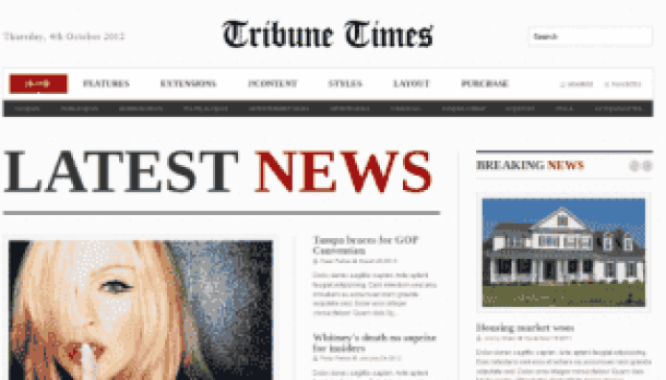 JoomlaXTC Tribune Times - content rich News