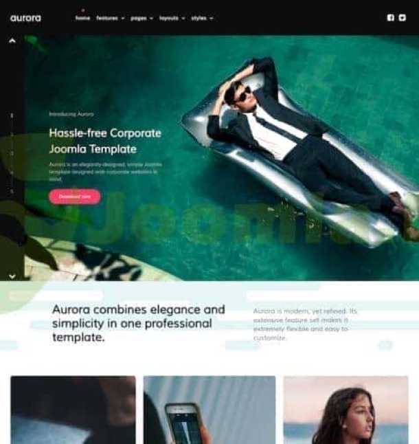 RocketTheme Aurora - business, professional