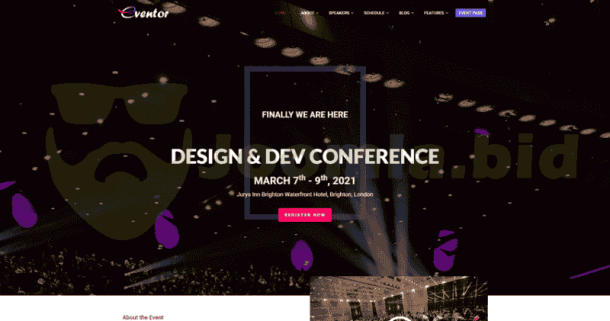 Eventor - Conference & Event (ThemeForest)