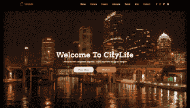 JoomlaXTC Citylife - A stylish single page