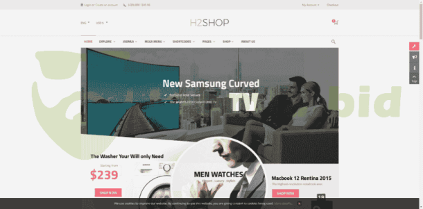 SJ H2shop - Responsive VirtueMart