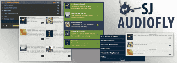 SJ HTML5 AudioFly