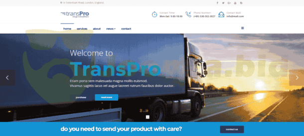 Transport & Trucking Logistics (ThemeForest)