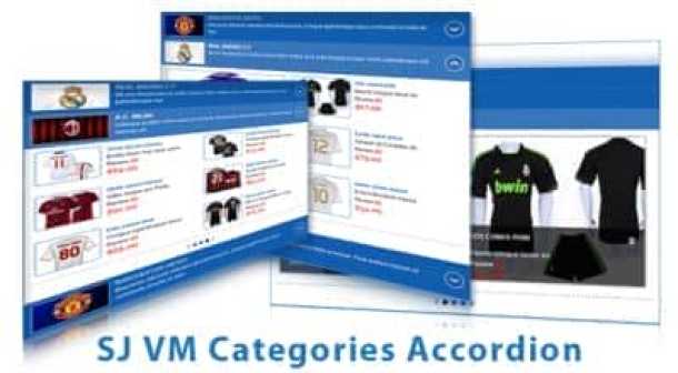 SJ Categories Accordion for Virtuemart