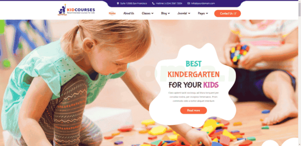 Sj KidCourses - Colorful Kindergarten & School