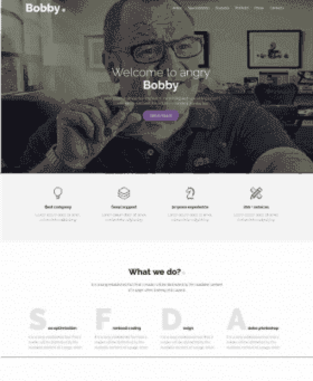 Bobby - Creative One Page (ThemeForest)