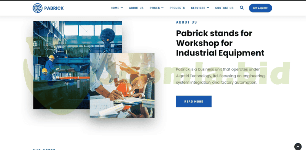 Pabrick - Industry & Manufacture (ThemeForest)
