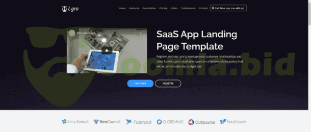 Lyra - SaaS App Landing Page (ThemeForest)