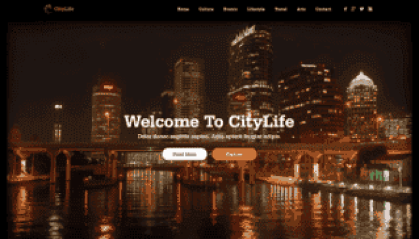 JoomlaXTC Citylife - A stylish single page