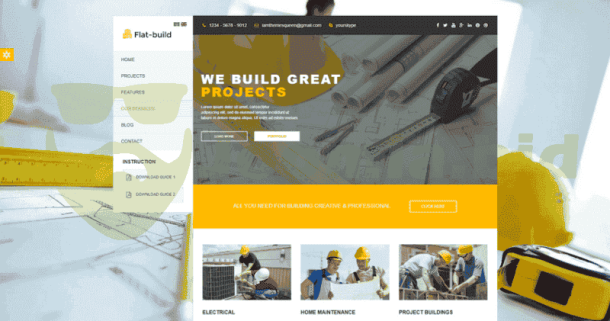 Flatbuild - Construction (ThemeForest)