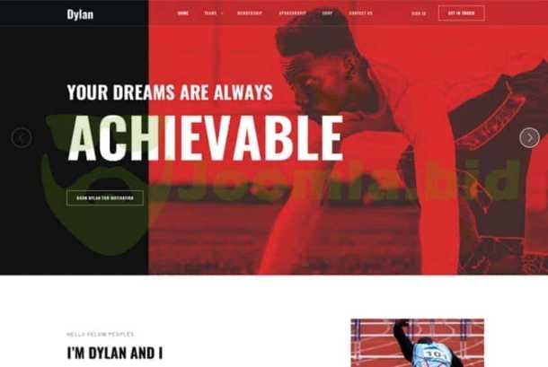 JoomShaper Dylan - Portfolio & Sport