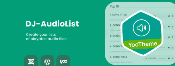 DJ-AudioList- YOOtheme PRO element