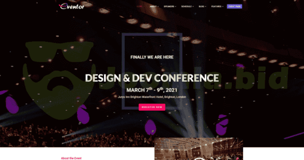 Eventor - Conference & Event (ThemeForest)