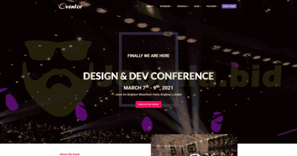 Eventor - Conference & Event (ThemeForest)