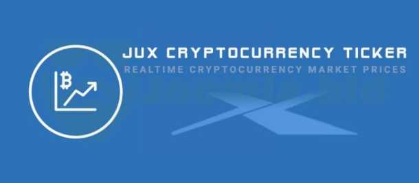 JUX Cryptocurrency Ticker