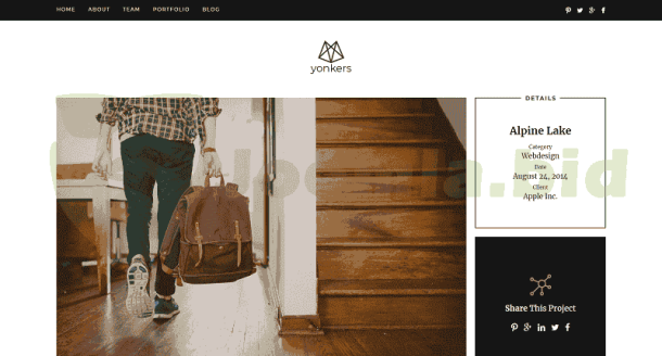 Yonkers - Trendy Portfolio (ThemeForest)