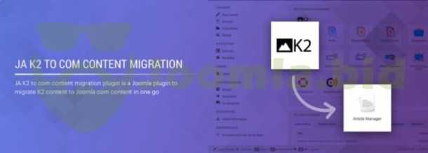 K2 to com content migration