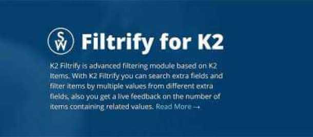 Filtrify for K2
