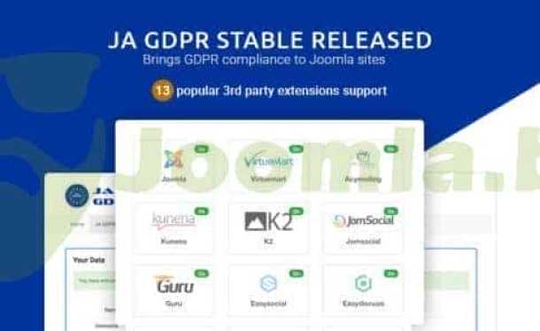 JA Joomla GDPR