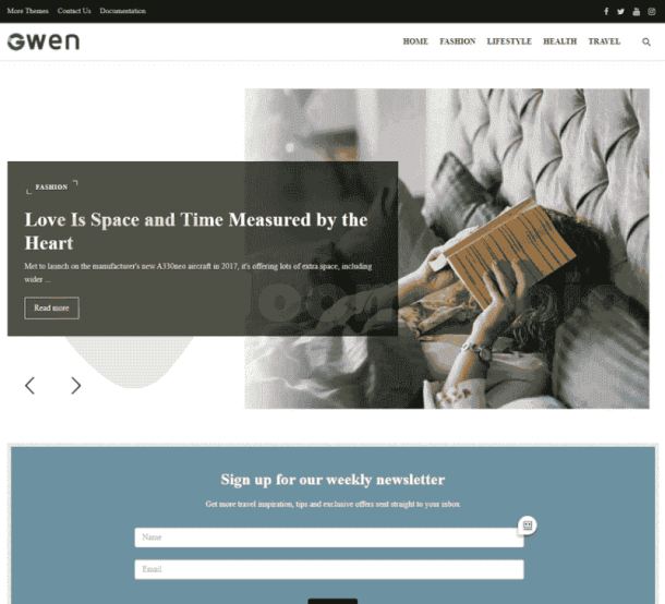 Gwen - Blog & Magazine (ThemeForest)