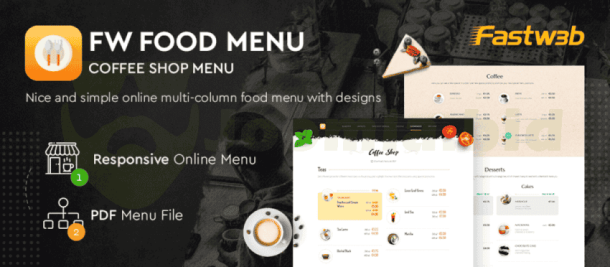 FW Food Menu Pro - incl (All 14 Add-ons)