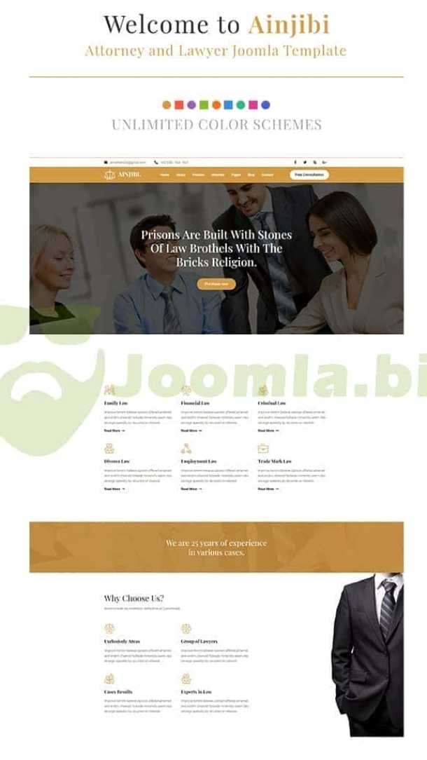 JoomShaper Ainjibi - Attorney & Lawyer