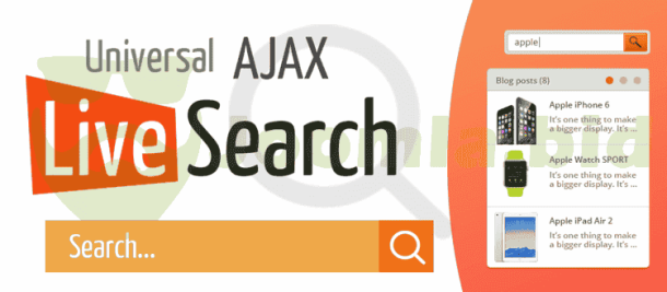 Universal AJAX Live Search