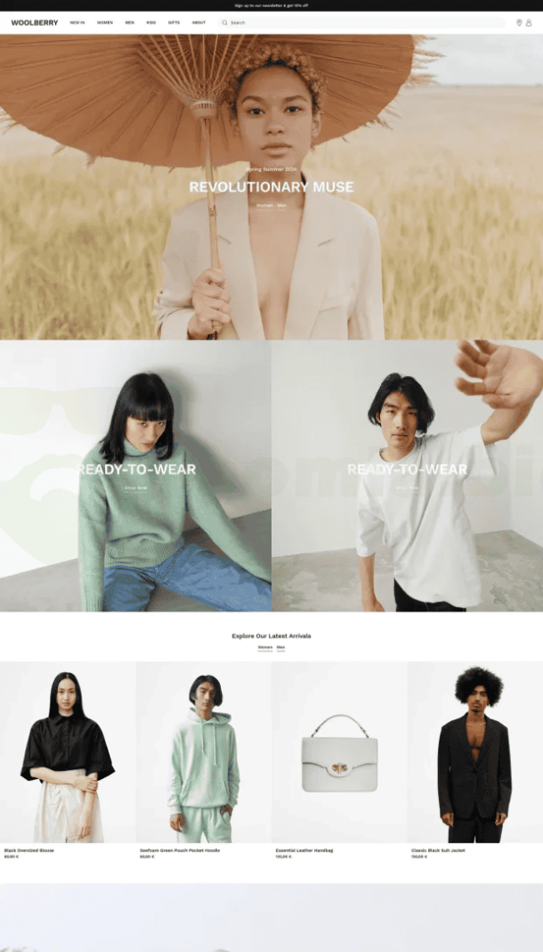 YOOtheme Woolberry - For Beauty & Fashion (e-commerce)