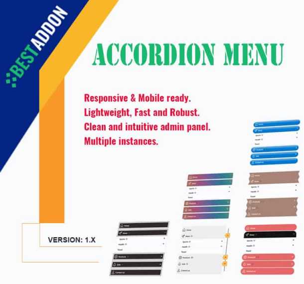 BA Accordion Menu -  Vertically expand/collapse